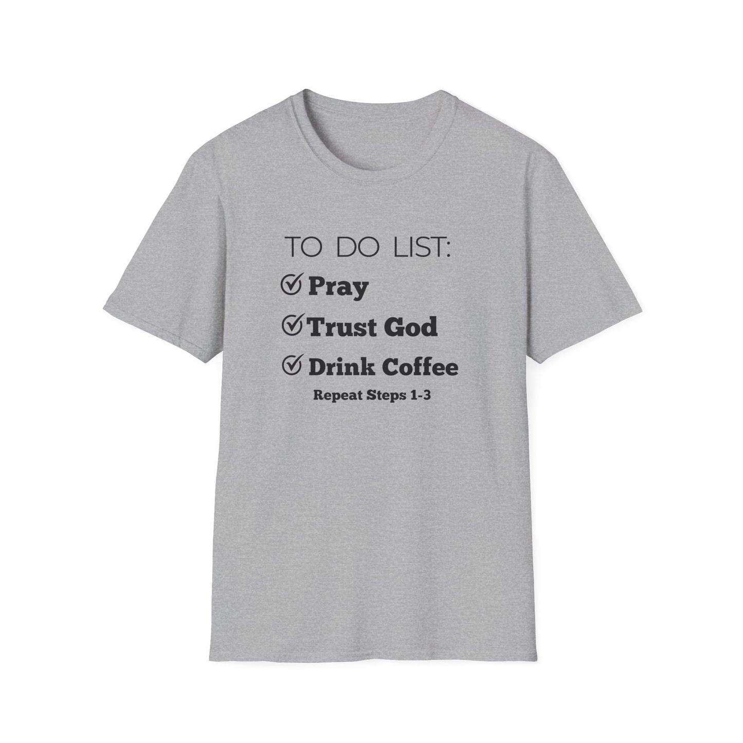 Coffee Lovers - To Do List - Softstyle T-Shirt