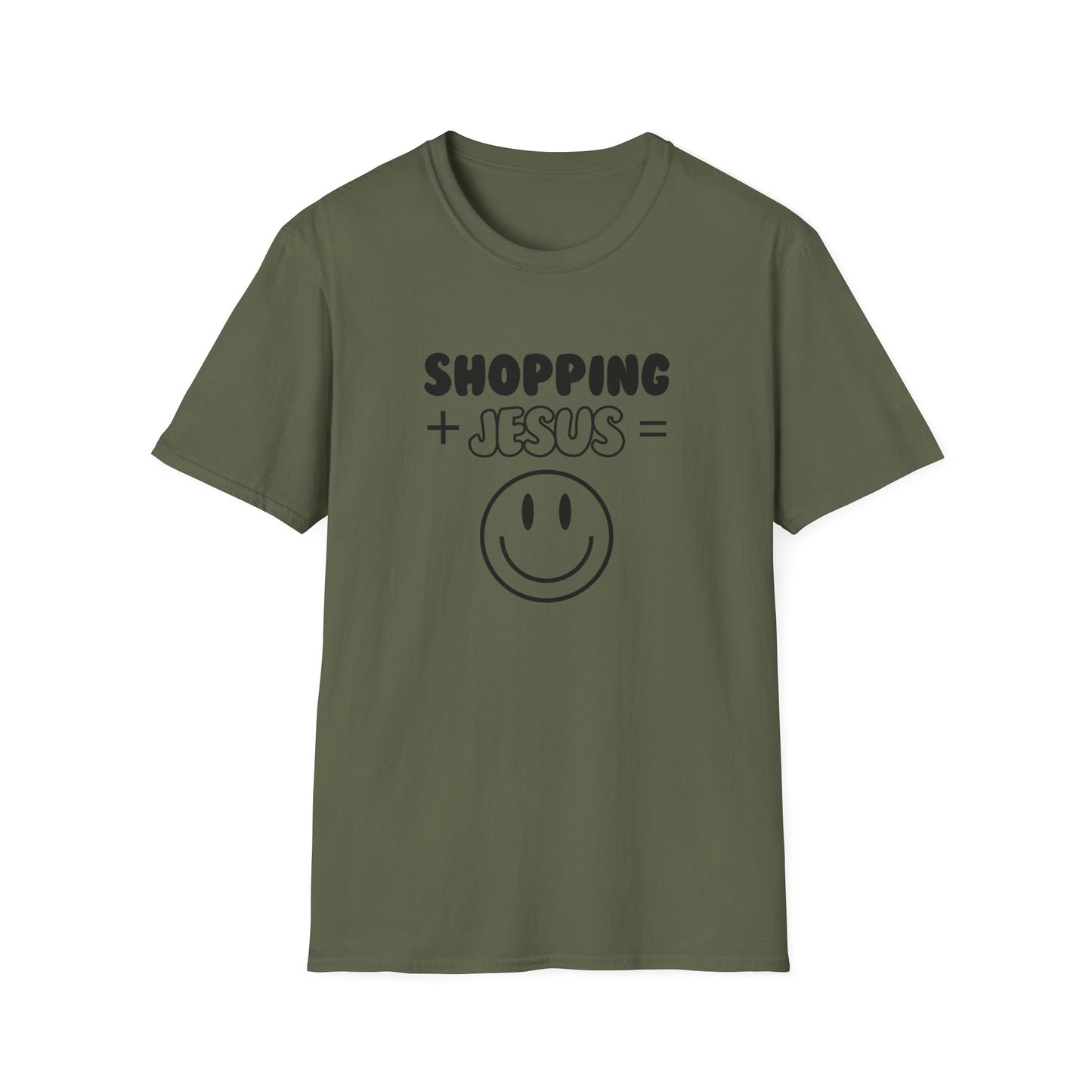 Shopping -Smiley Face - Softstyle T-Shirt