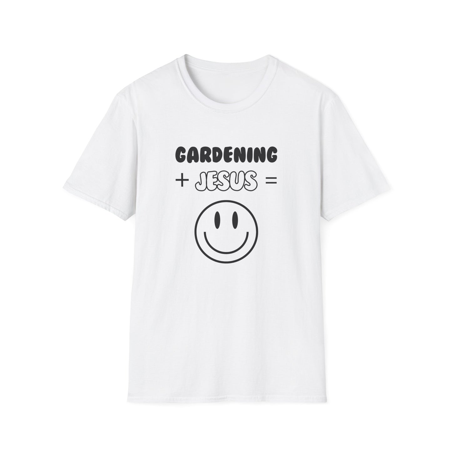 Gardening -Smiley Face - Softstyle T-Shirt