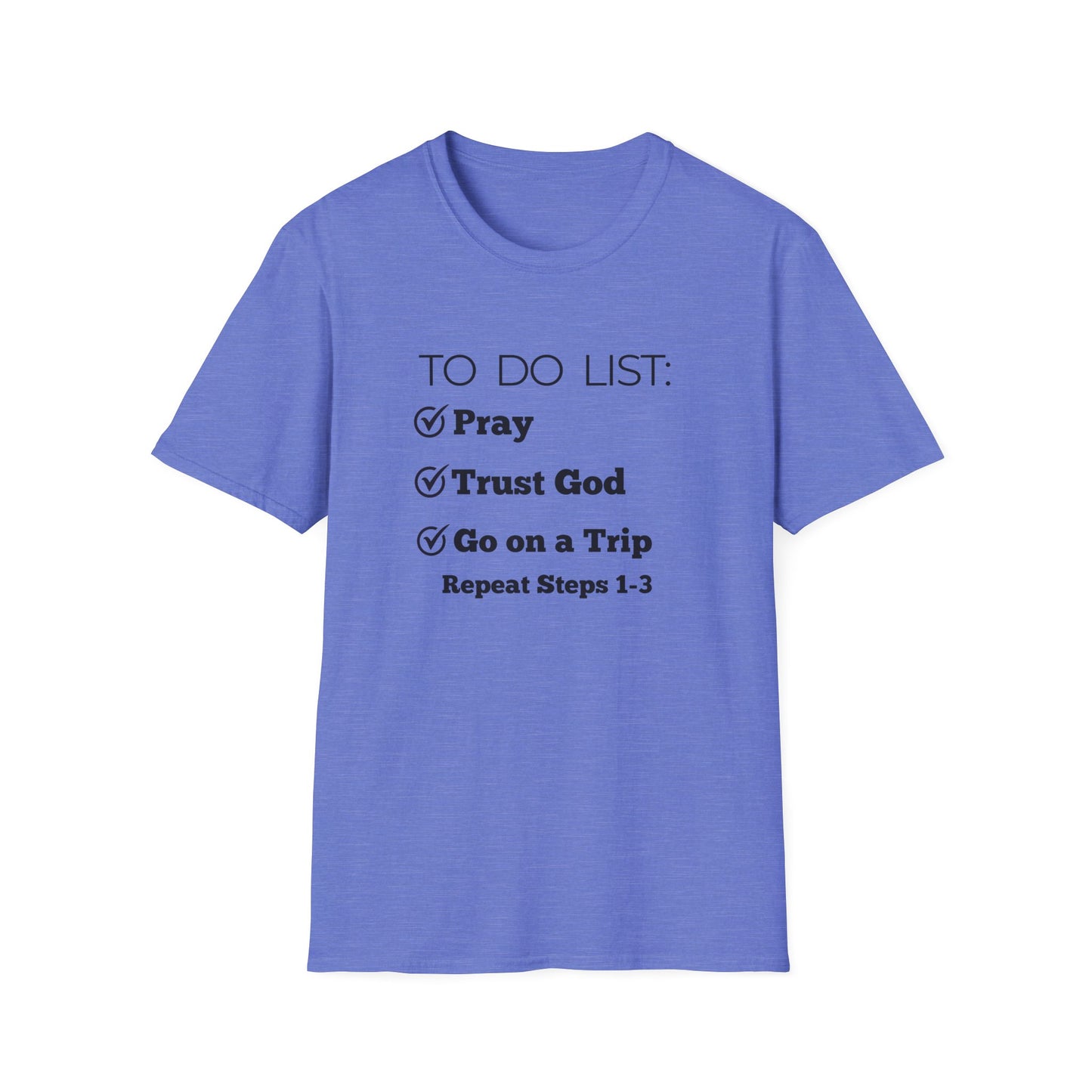 Travel -To Do List - Softstyle T-Shirt