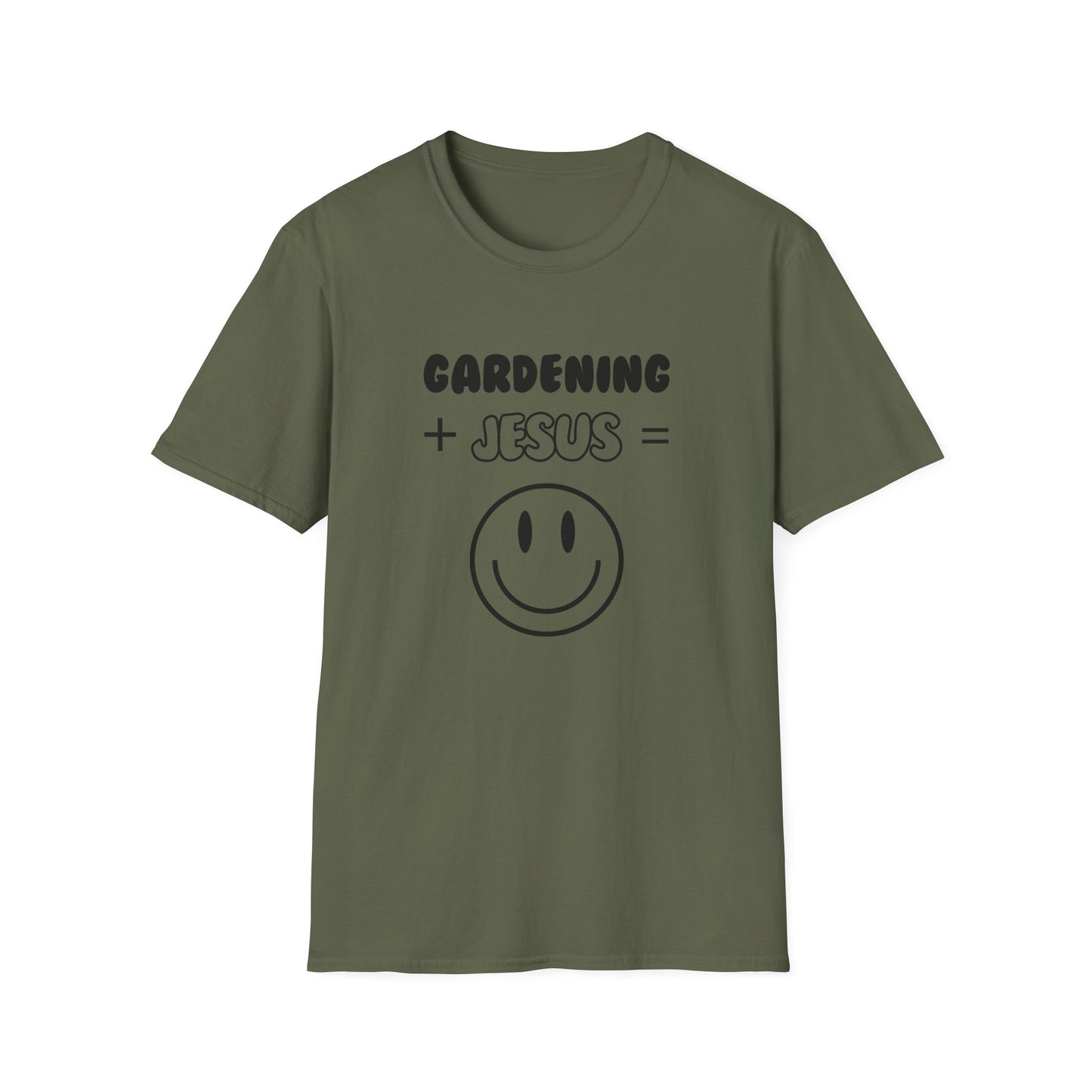 Gardening -Smiley Face - Softstyle T-Shirt