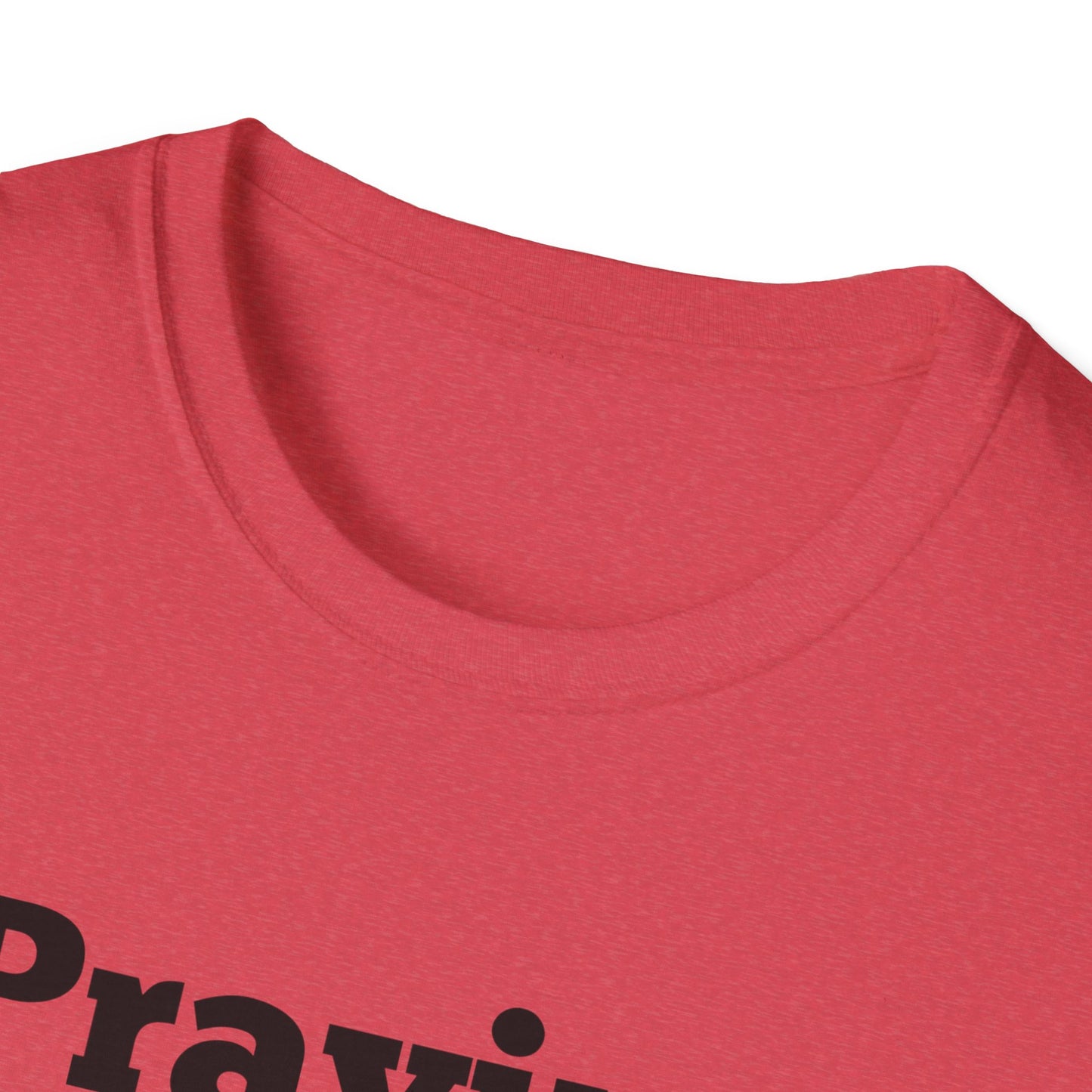 Praying Momma -Swirl Line with Heart - Softstyle T-Shirt