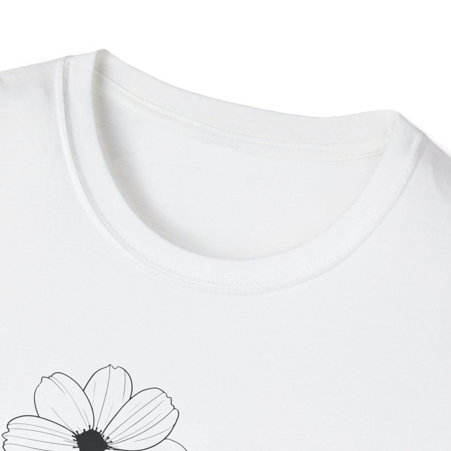 Praying Mother - Floral Design - Softstyle T-Shirt