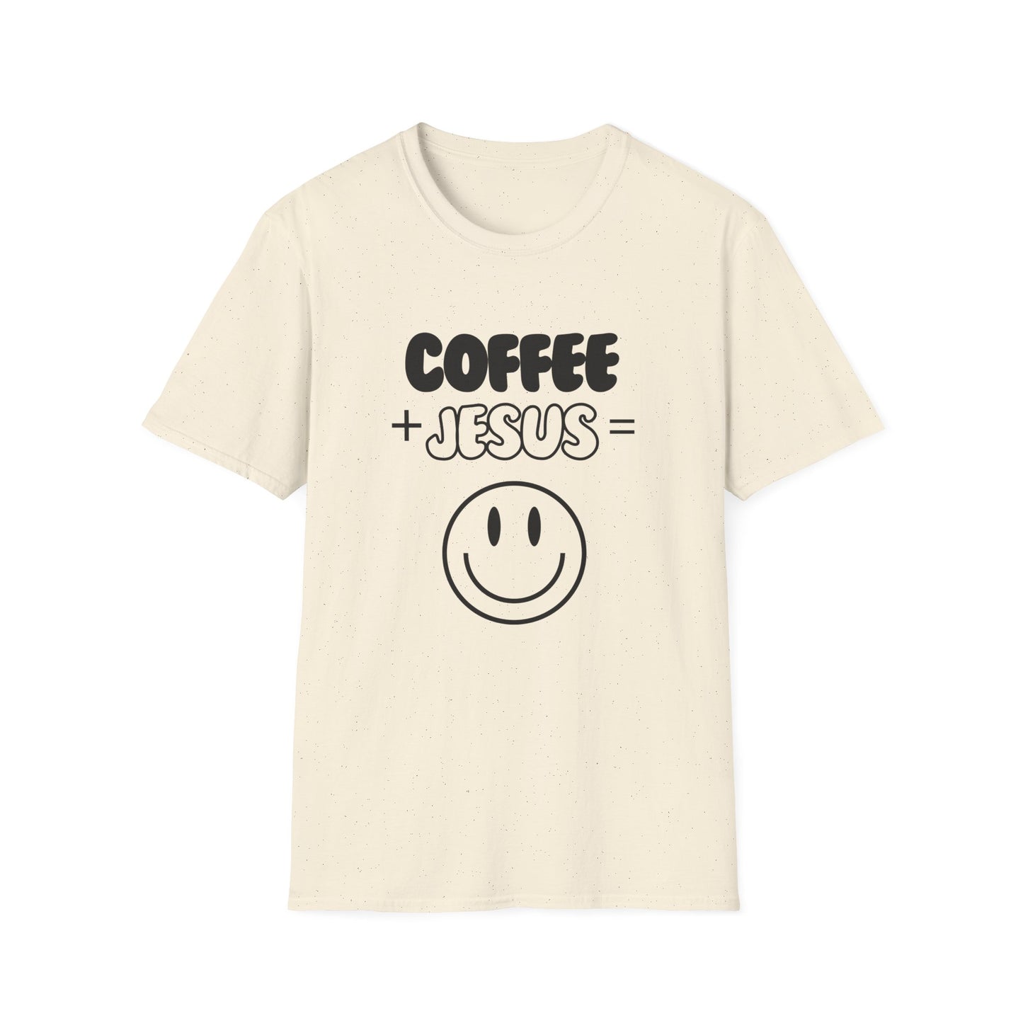 Coffee Lovers - Smiley Face - Softstyle T-Shirt