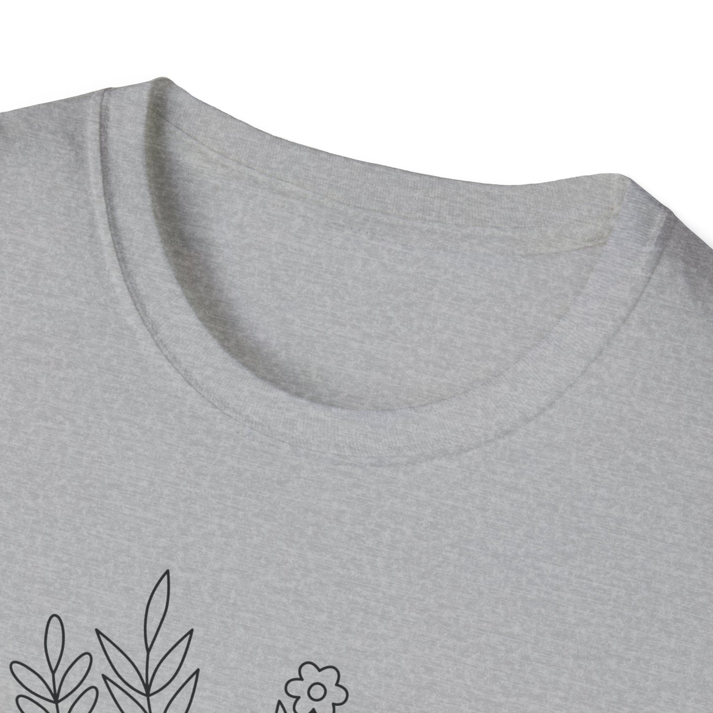 I Love My Church - Floral Design - Softstyle T-Shirt