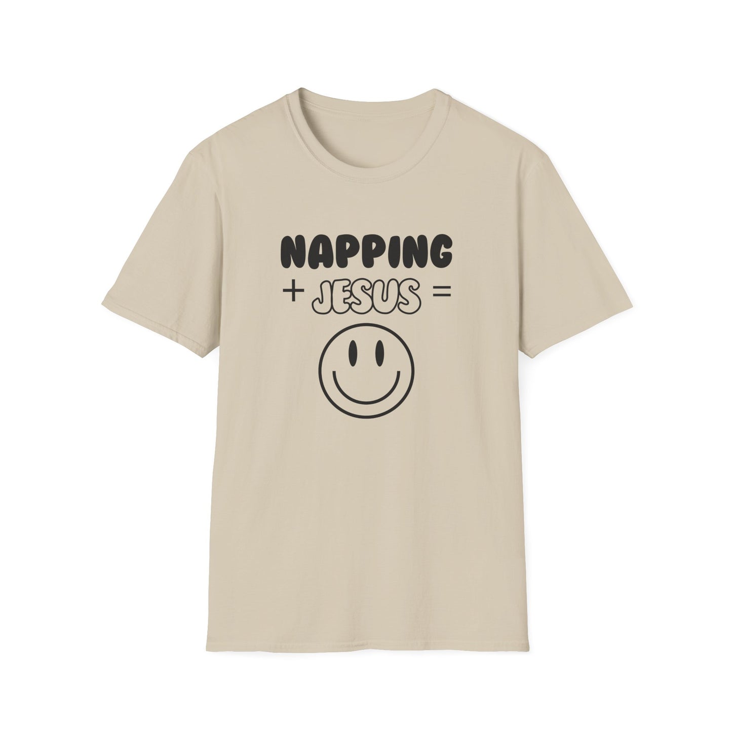 Napping -Smiley Face - Softstyle T-Shirt