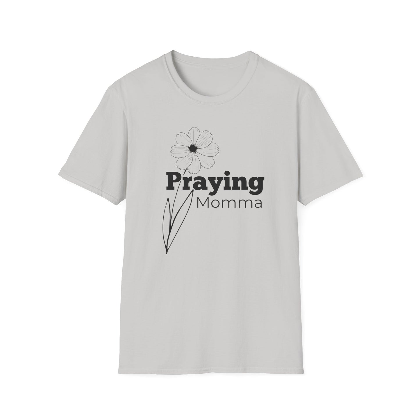 Praying Momma - Softstyle T-Shirt | Floral Design for Moms