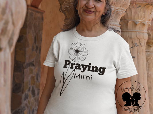 Praying Mimi -Floral Design - Softstyle T-Shirt