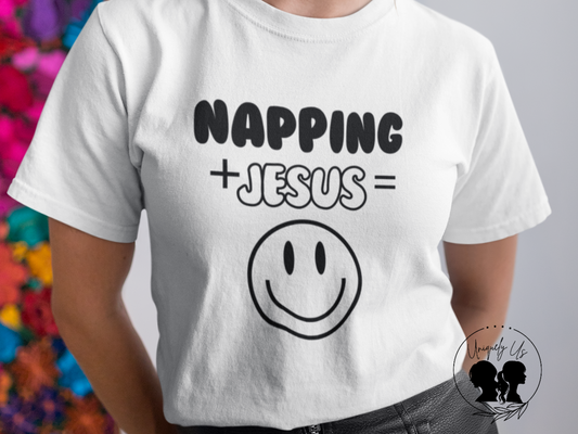 Napping -Smiley Face - Softstyle T-Shirt