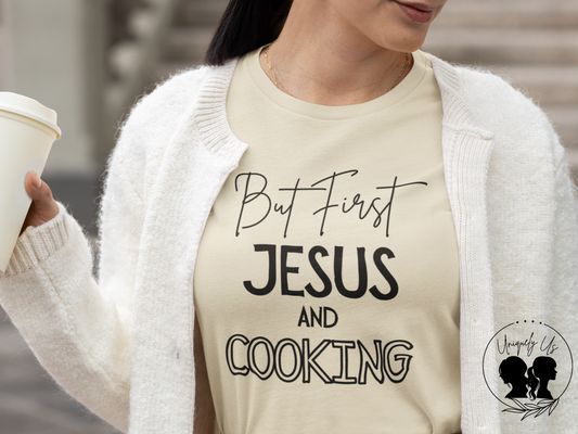 Cooking -But First - Softstyle T-Shirt