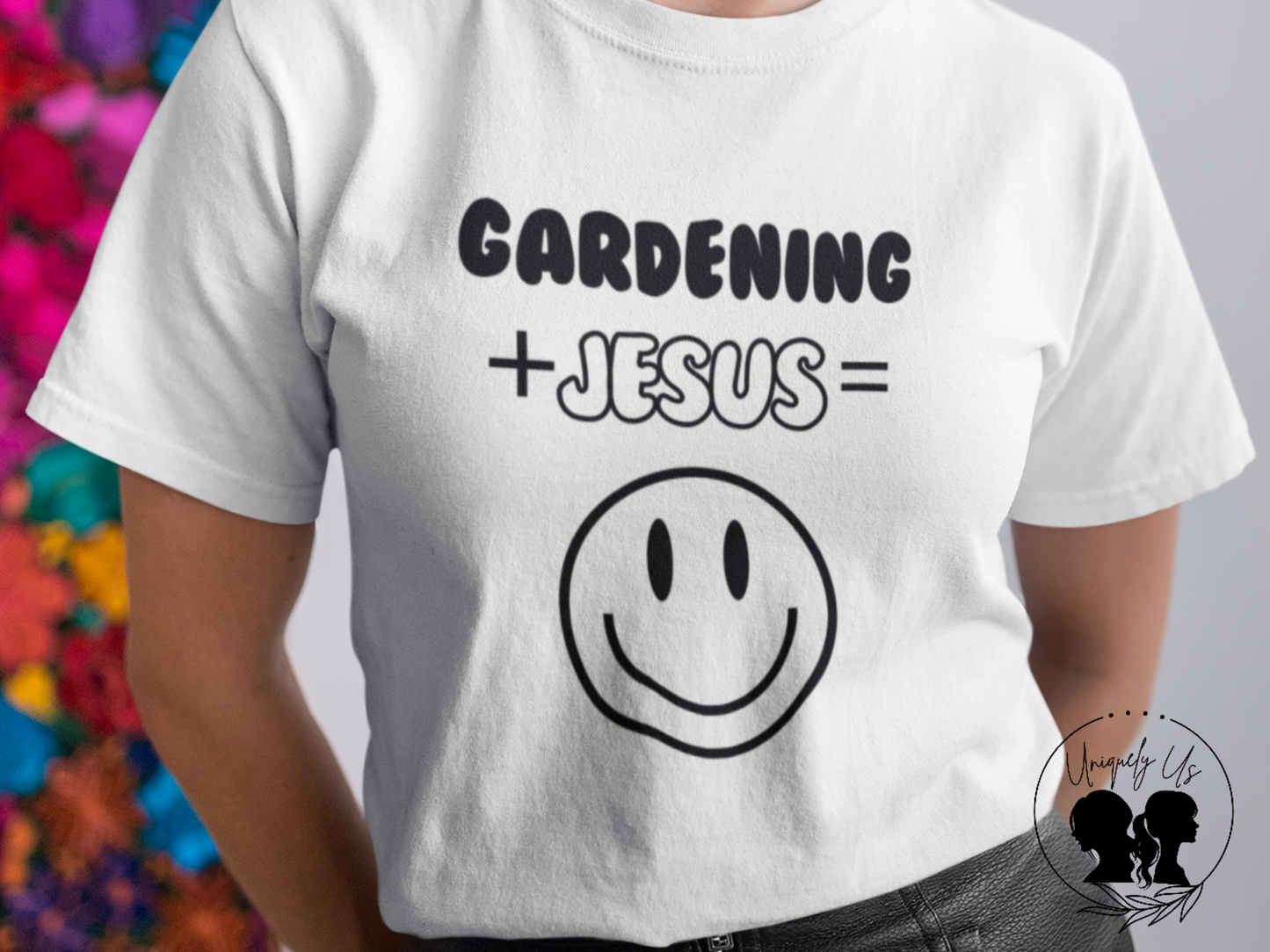 Gardening -Smiley Face - Softstyle T-Shirt