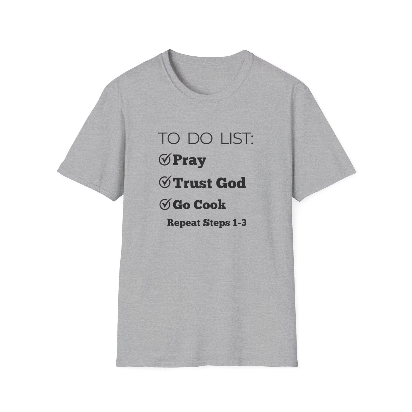 Cooking -To Do List - Softstyle T-Shirt