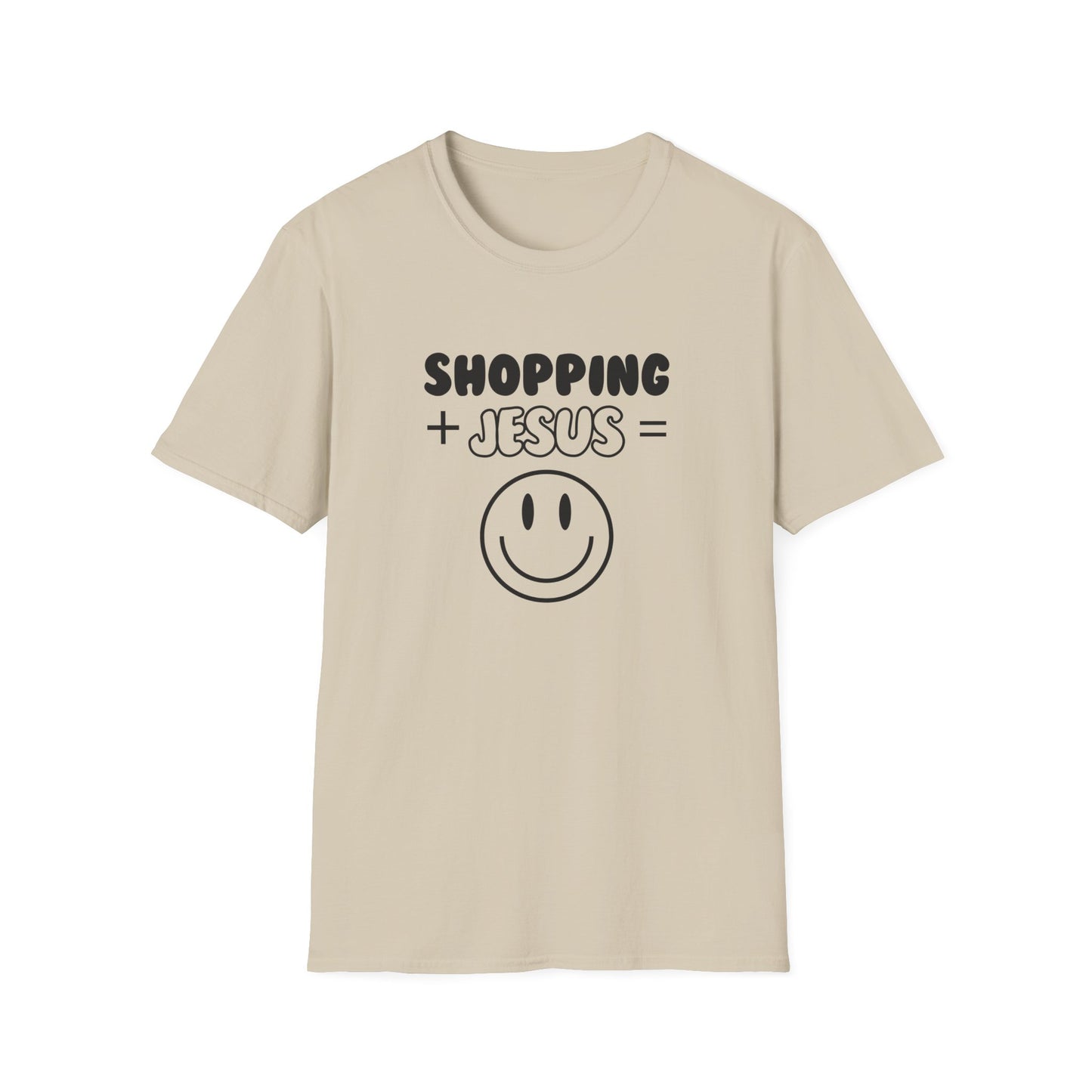 Shopping -Smiley Face - Softstyle T-Shirt