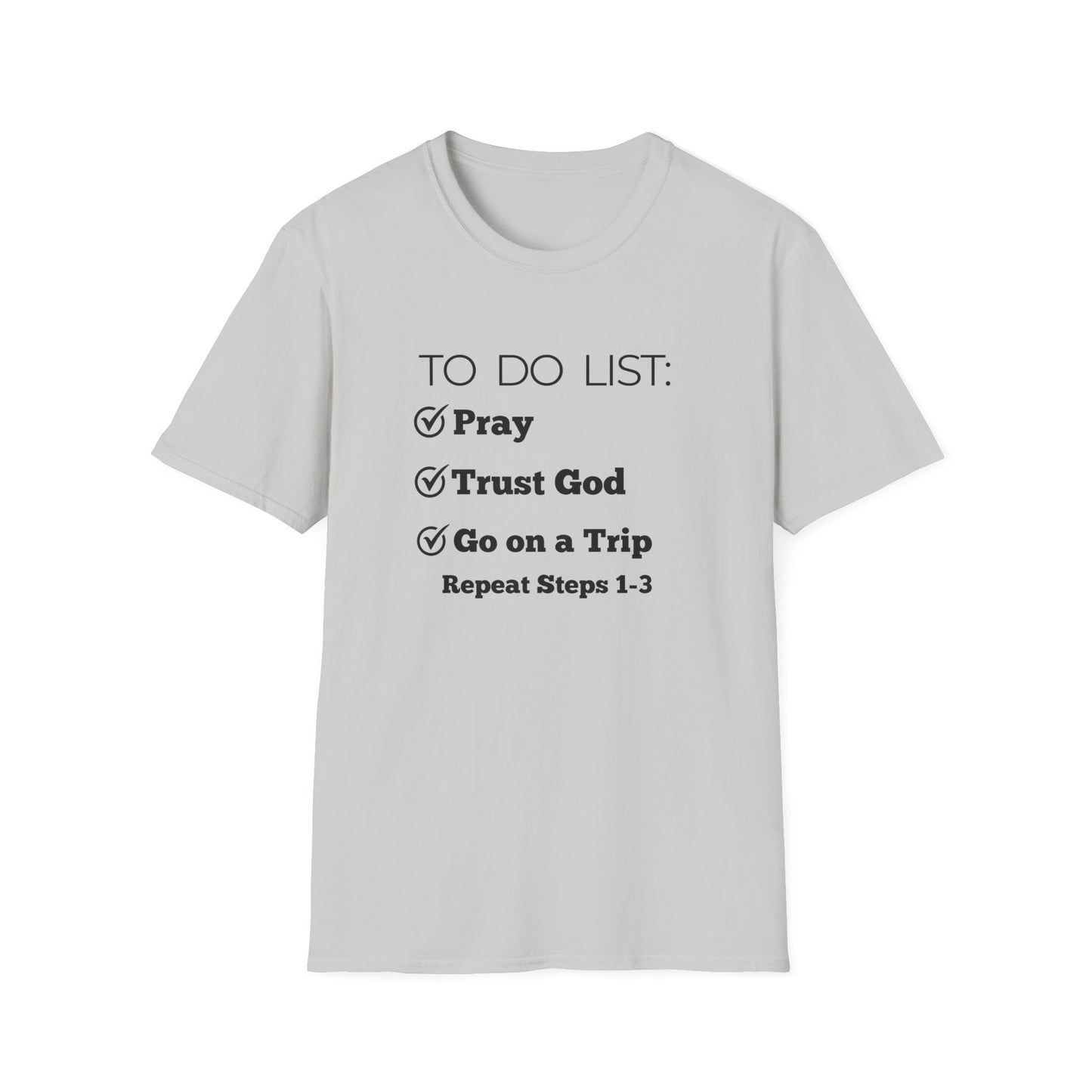 Travel -To Do List - Softstyle T-Shirt