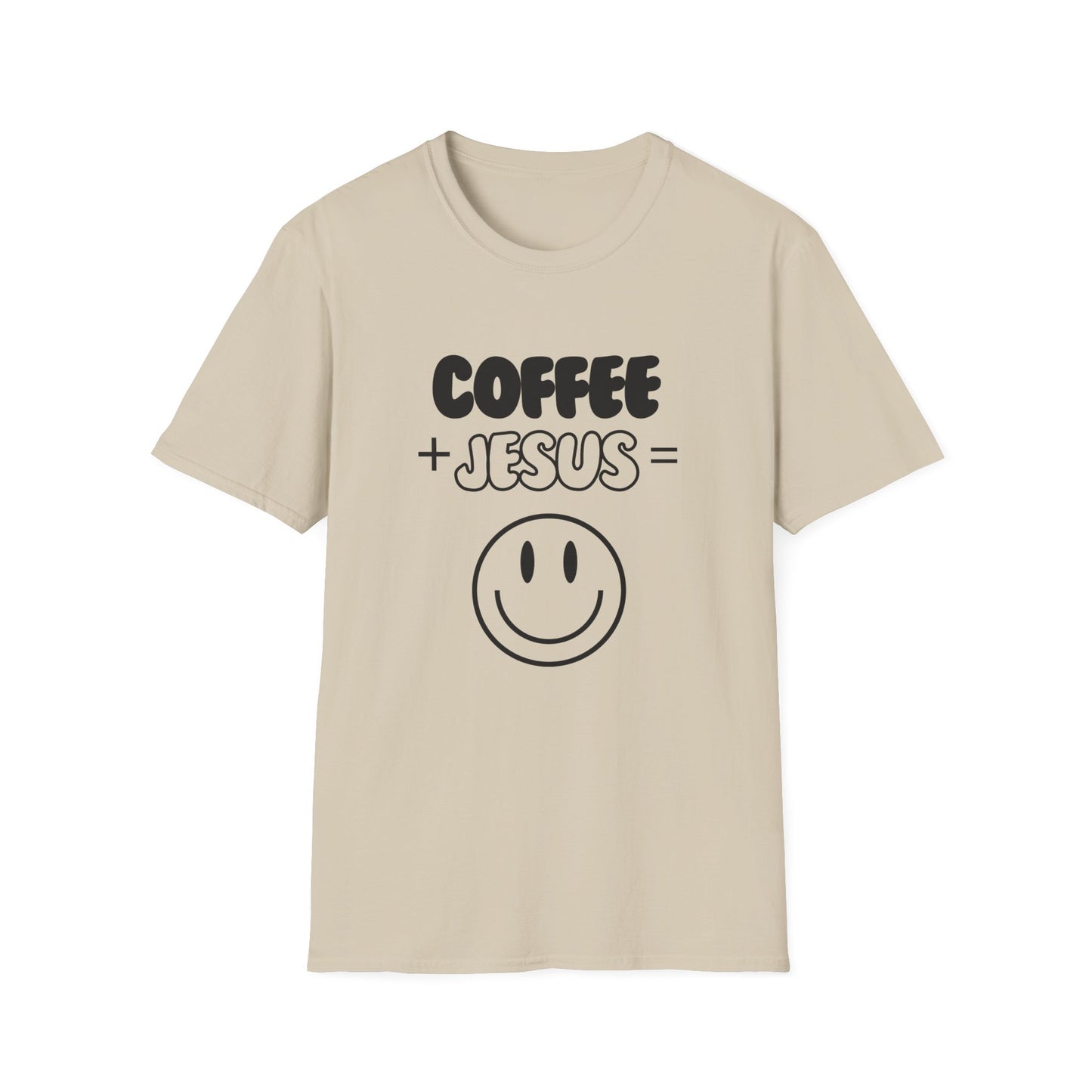 Coffee Lovers - Smiley Face - Softstyle T-Shirt