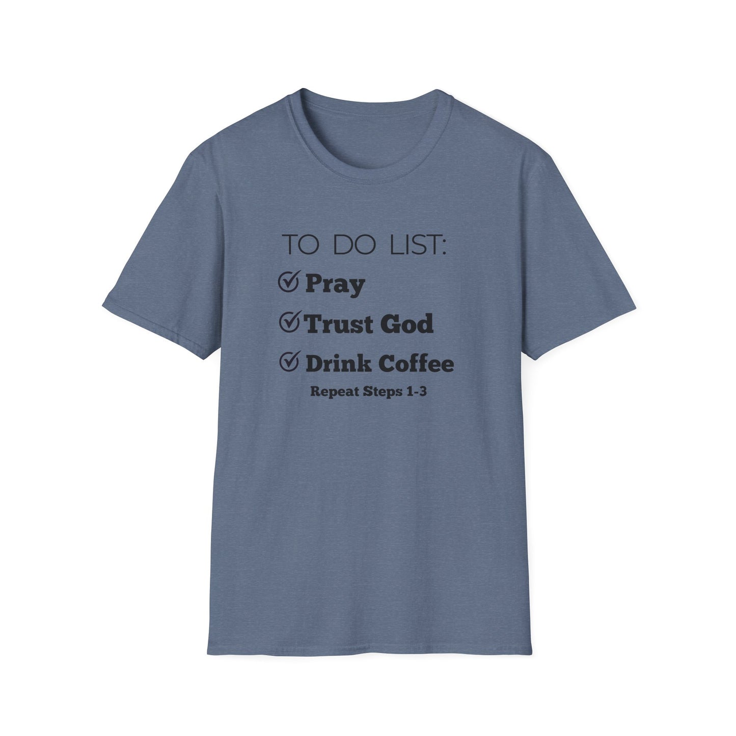 Coffee Lovers - To Do List - Softstyle T-Shirt