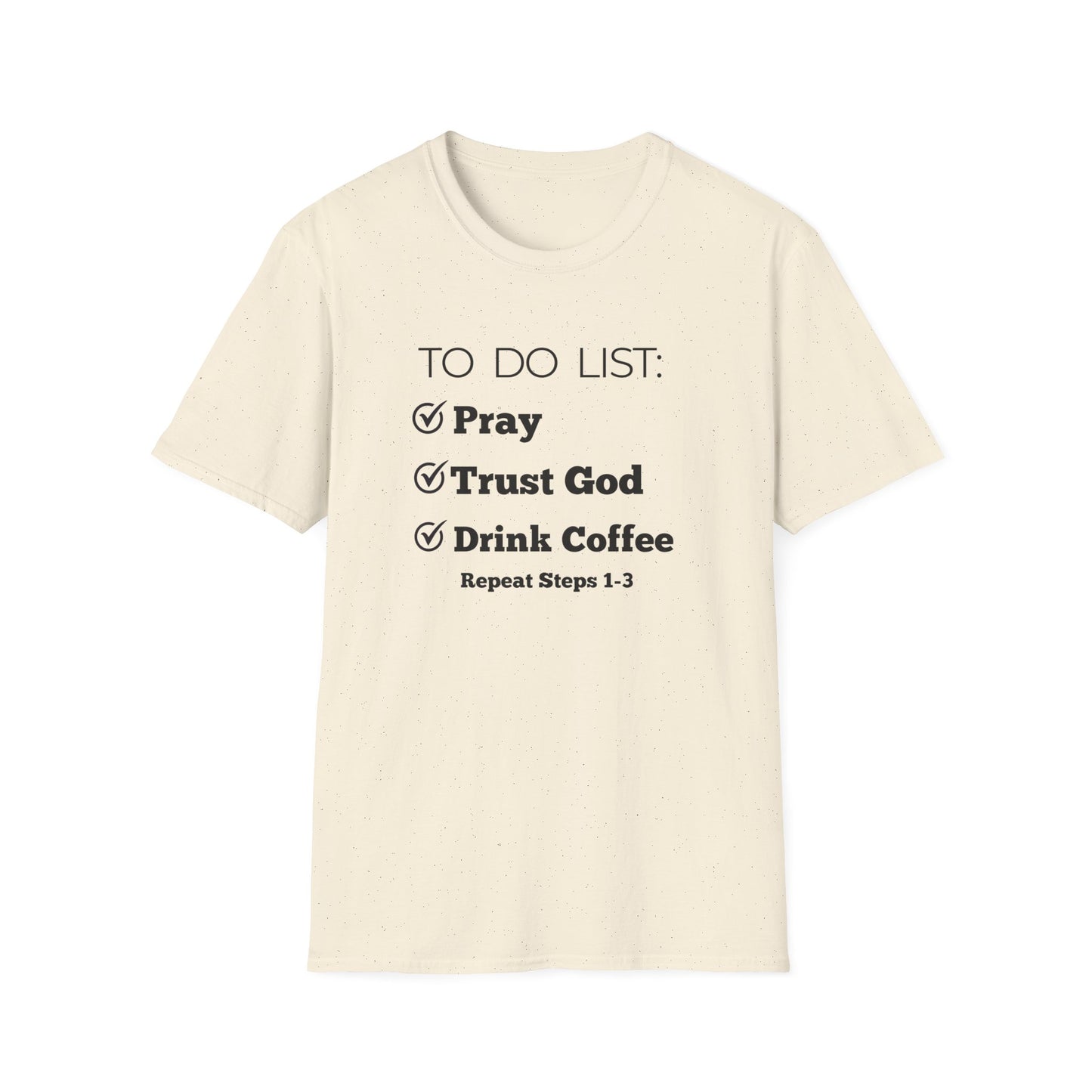 Coffee Lovers - To Do List - Softstyle T-Shirt