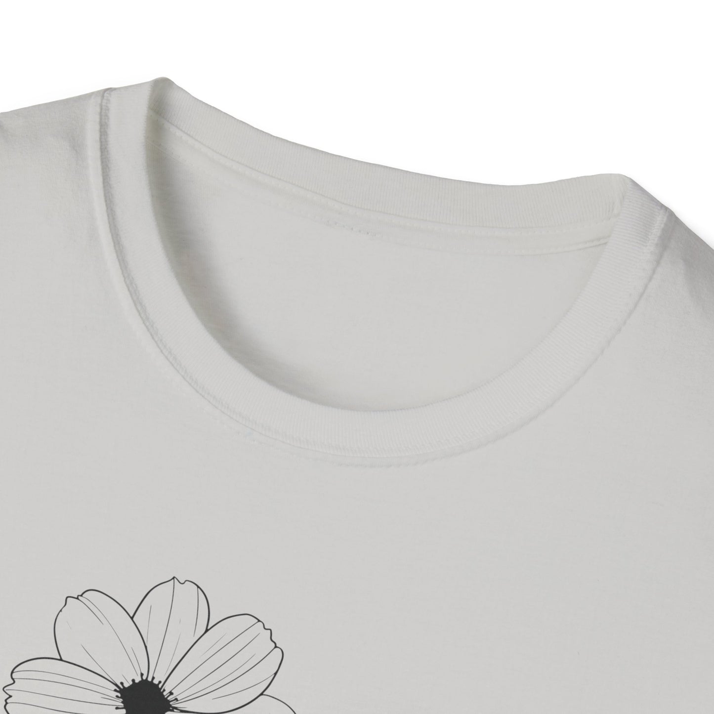 Praying Mother - Floral Design - Softstyle T-Shirt