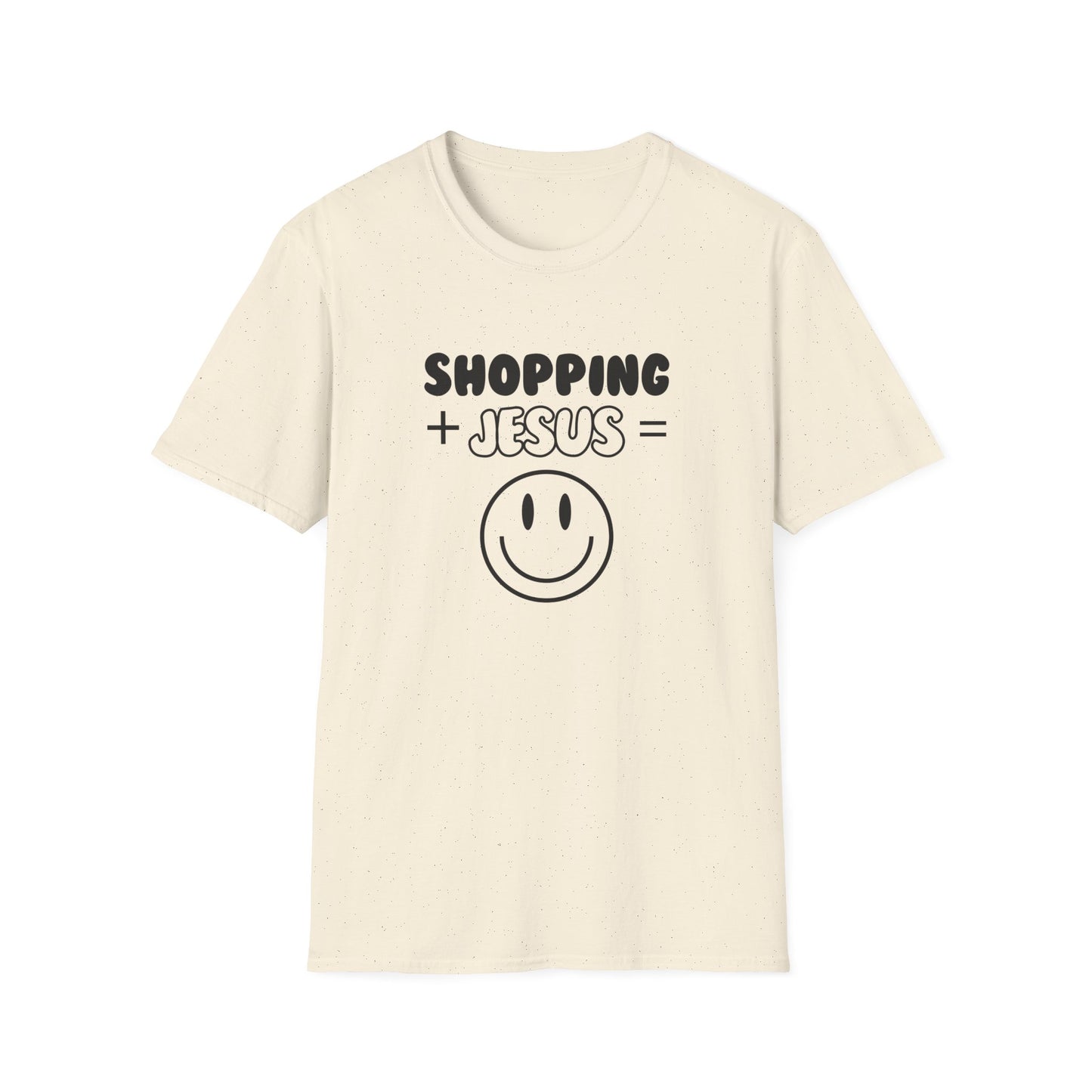 Shopping -Smiley Face - Softstyle T-Shirt